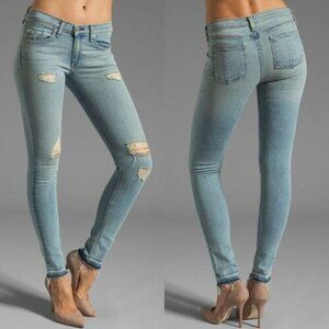 Rag & Bone/Jean Bromley Destroyed Slim Jeans